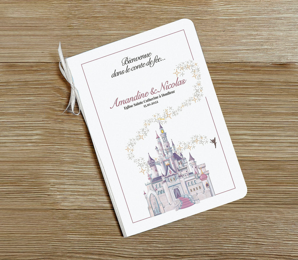 Carnet de cérémonie laïque ou religieuse | Carnet de messe de baptême | Carnet de mariage | Carnet de cérémonie Disney | Livret de messe