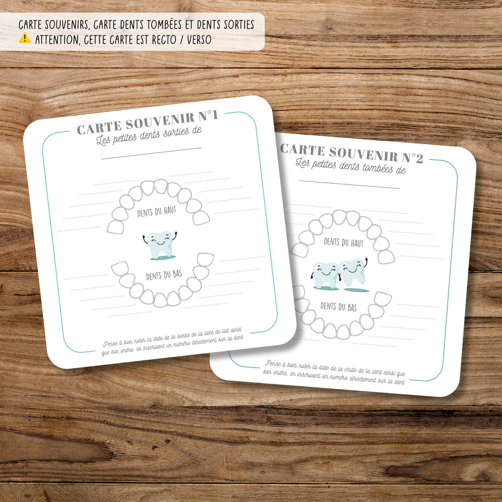 Certificat de la petit souris | Kit de la petite souris, dents tombées, dents sorties
