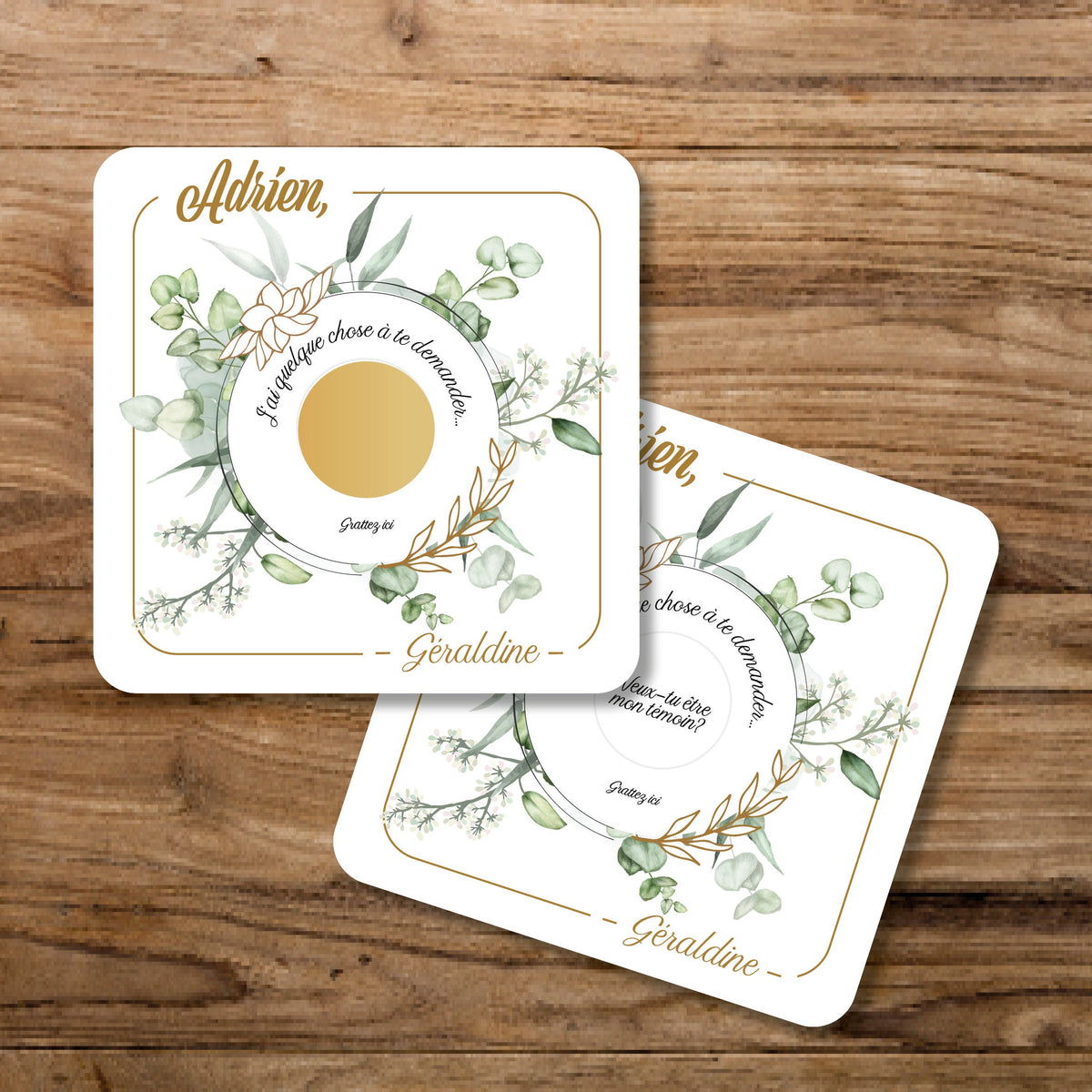 Carte à Gratter personnalisable avec enveloppe