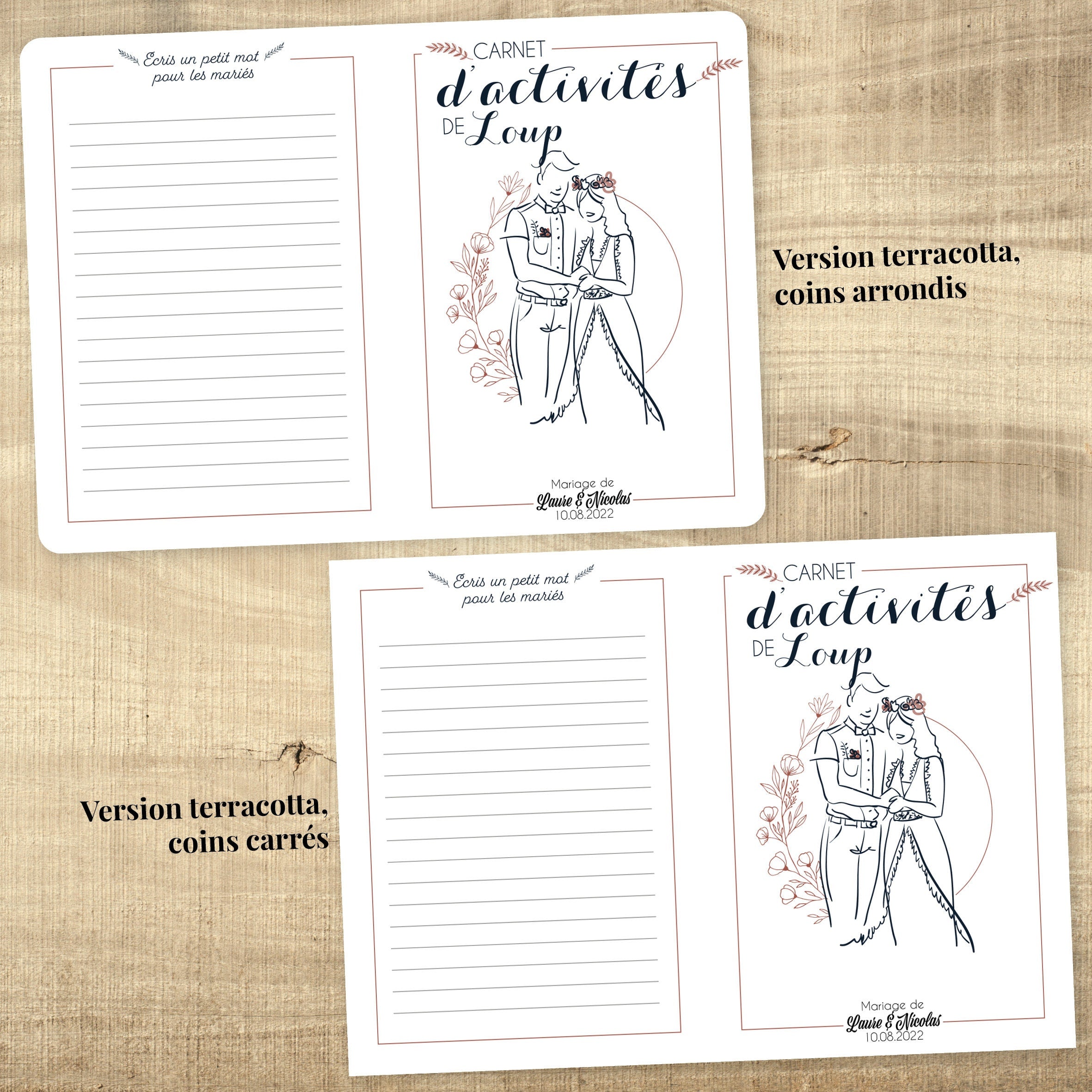 Cahier de coloriage et jeux mariage enfant – kit avec crayons