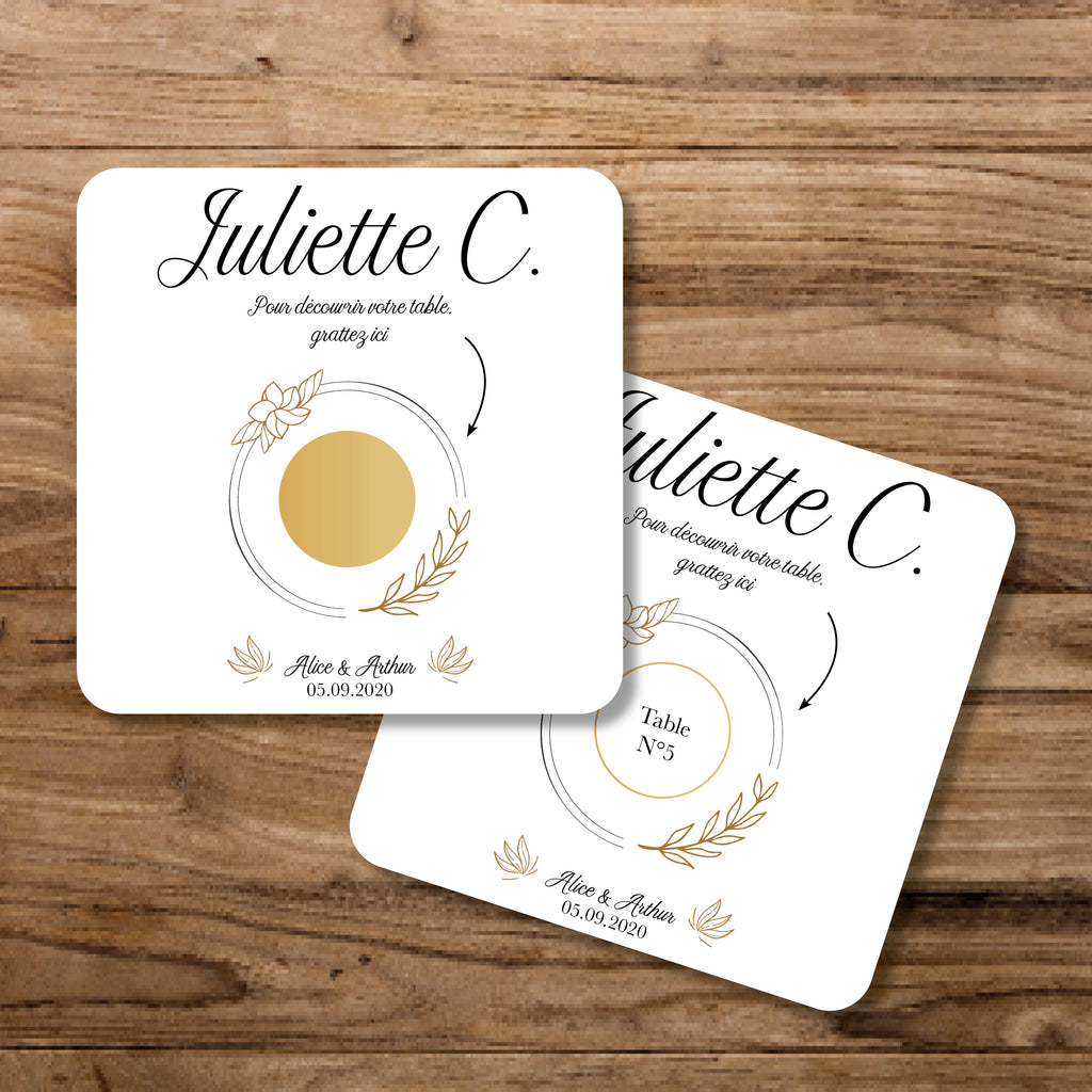 Carte à Gratter personnalisable avec enveloppe