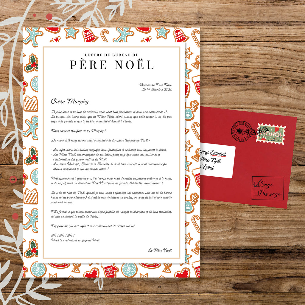 Lettre du Père Noël personnalisée - En direct du Pôle Nord