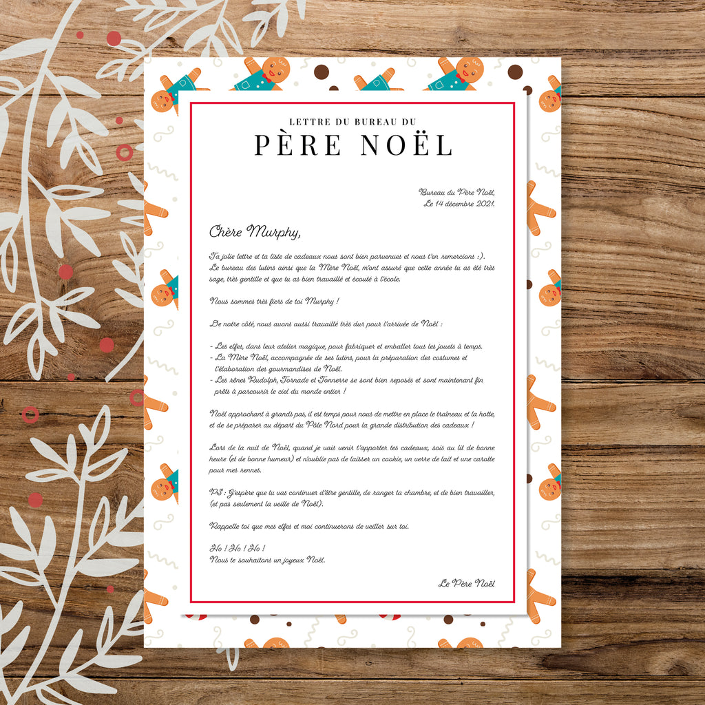 Lettre du Père Noël personnalisée - En direct du Pôle Nord