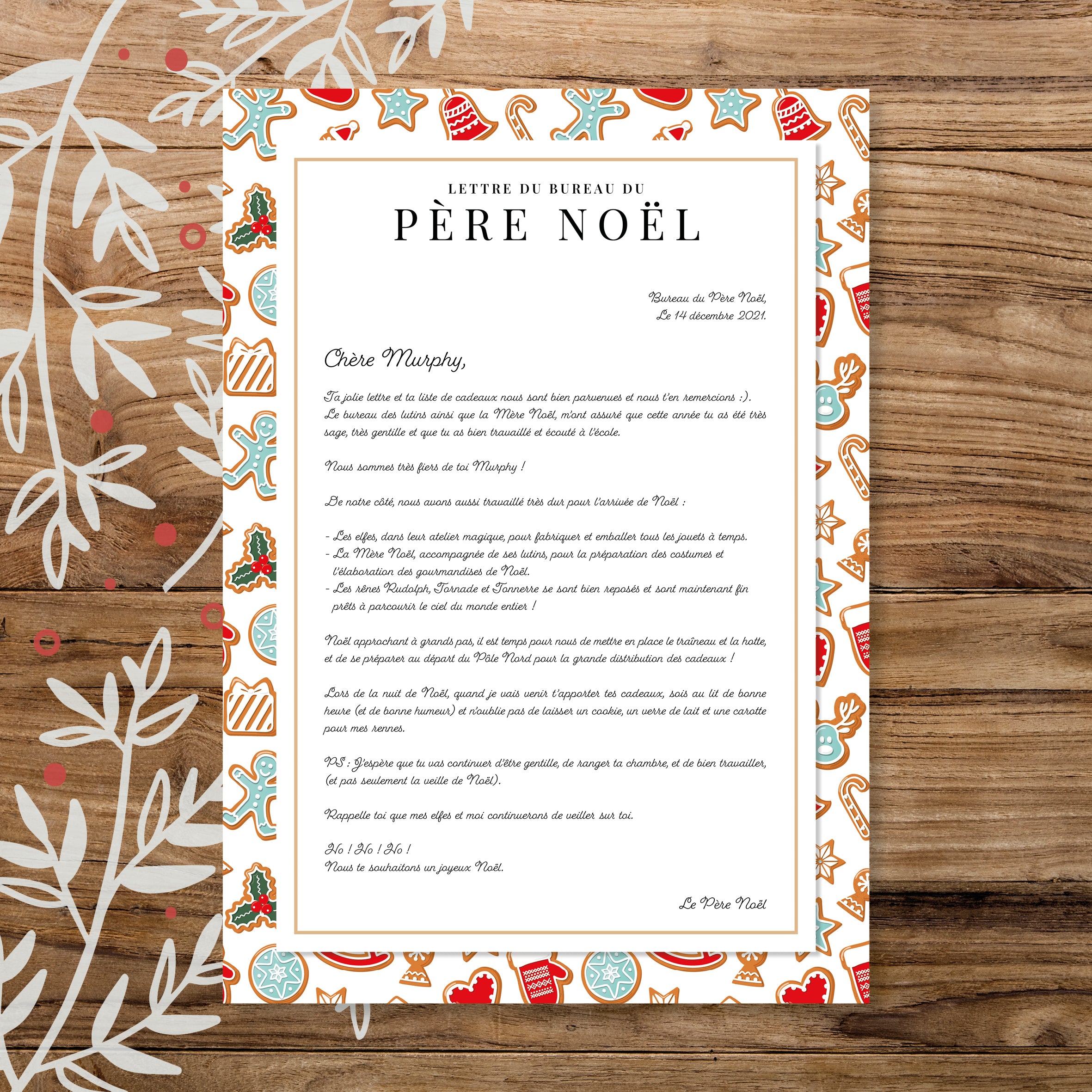 Lettre du Père Noël personnalisée - En direct du Pôle Nord